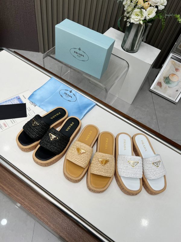 Women P*rada Top Quality Sandals