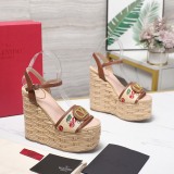 Women V*alentino Top Quality Sandals Heels 15CM