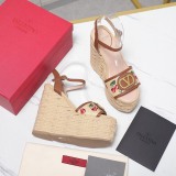 Women V*alentino Top Quality Sandals Heels 15CM