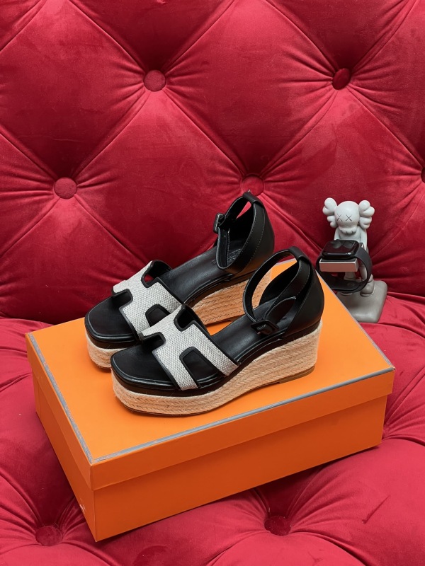 Women H*ermes Top Quality Sandals 5-7.5CM