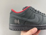 S*upreme x N*ike SB Dunk Low “Black/Red”