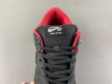 S*upreme x N*ike SB Dunk Low “Black/Red”
