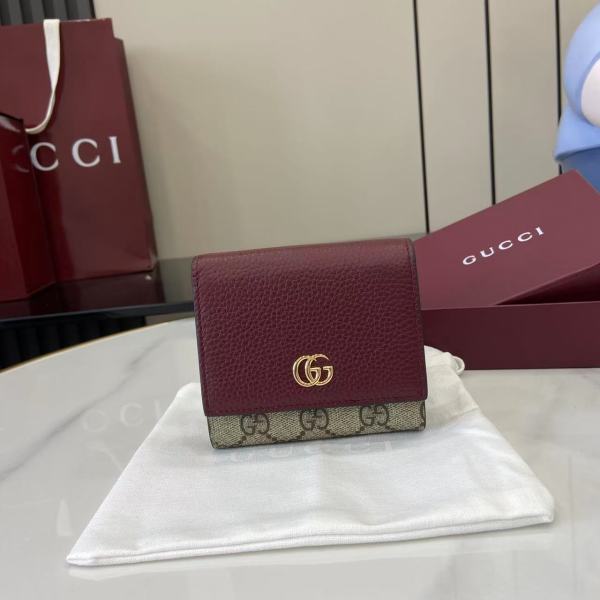 G*ucci Wallets Top Quality  12*10*3CM