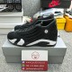 J*ordan 14 Retro 'Black White'  487471-016