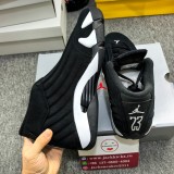 J*ordan 14 Retro 'Black White'  487471-016