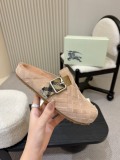 Men Women  B*urberry Top Quality Sandals