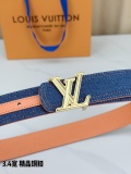 L*ouis V*uitton  Belts Top Quality  34MM