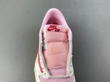 F版 T*ravis Scott × A*J1 Low  Shy Pink  IQ7604-101