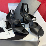 Women  C*hanel  Top Sandals 8.5CM Heels