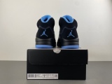 12版 A*ir J*ordan 5 Retro 2026 'Black University Blue' DD0587-008