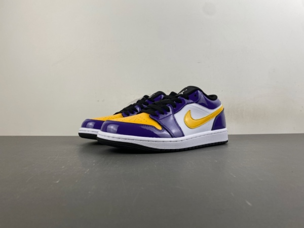A*ir J*ordan 1 Low 'Lakers* IQ9389-547 '
