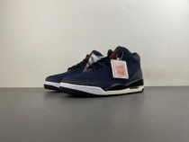 A*ir J*ordan 3 x L*evi's® Indigo and Gym Red  IH7959-400