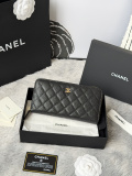 C*hanel Wallets Top Quality  10.4*19.4*2cm