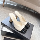Women  C*hanel  Top Sandals 9.5CM