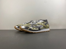 Men Women B*ottega V*eneta Top Sneakers Biliard Green Silver