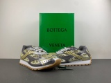 Men Women B*ottega V*eneta Top Sneakers Biliard Green Silver