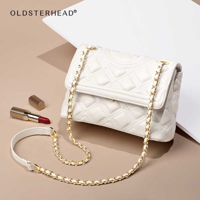 LAORENTOU Women's Commute Casual Shoulder Messenger Bag Plaid Luxury Flap Cross-body Bag Lady Large Capacity Famale Handbags