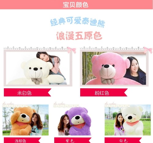 Plush toy big bear cub giant big Doll Girl Birthday Gift holding bear teddy panda doll