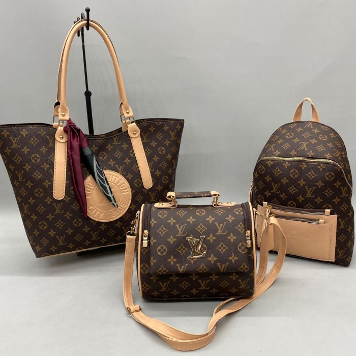 3 PİECE LADİES HANDBAG SET STYLİSH DESİNG