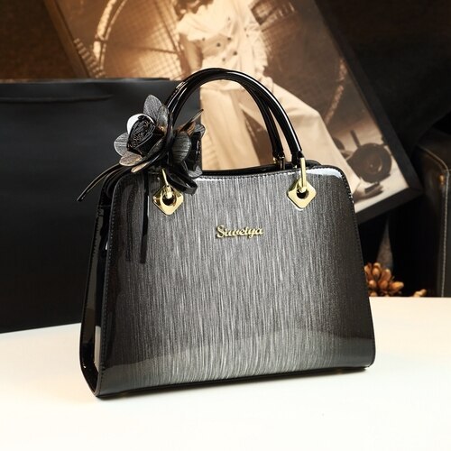 Fashion luxury high quality patent leather women's handbags famous brand ladies evening clutch messenger bag red wedding totes