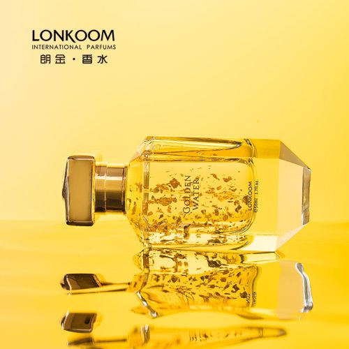 LONKOOM Floral fruity Notes Golden Water perfume For Woman 50ml Eau De Parfume
