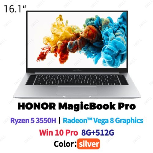 16.1 inch Original MagicBook Pro Laptop Notebook Computer AMD Ryzen R7-3500H/R9-3750H 16GB/32GB DDR4 1TB PCIe SSD