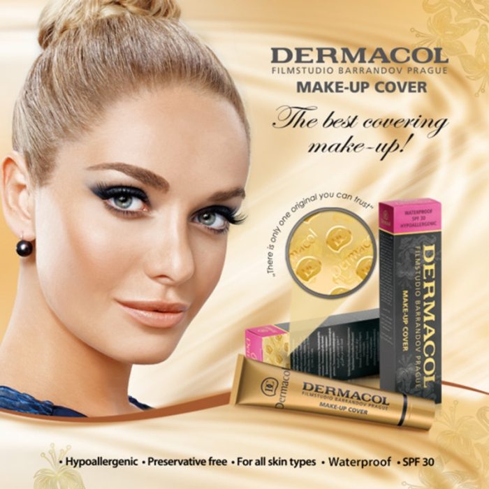 Dermacol Makeup Cover Authentic 100% Original 30g Primer Concealer Base Professional Dermacol Makeup Foundation Contour Palette
