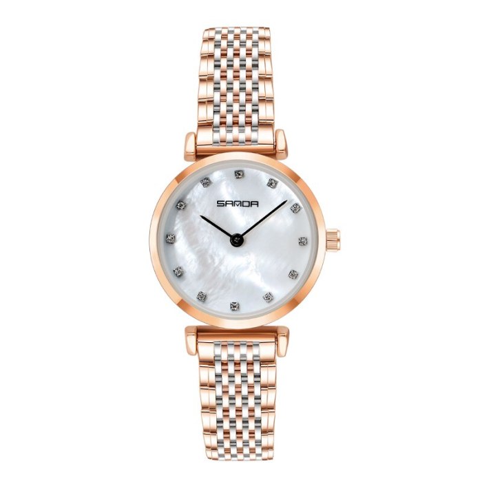 BASID Top Brand Luxury Stylish Elegant Rhinestone Women's Watches Waterproof Quartz Wristwatch Fashion Casual Female Ladies
