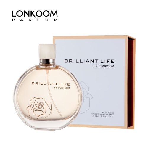 LONKOOM Original Perfume for Women Floral-fruity Aroma Women's Eau De Parfum Spray Brilliant Life 100ml Long Lasting Fragrance