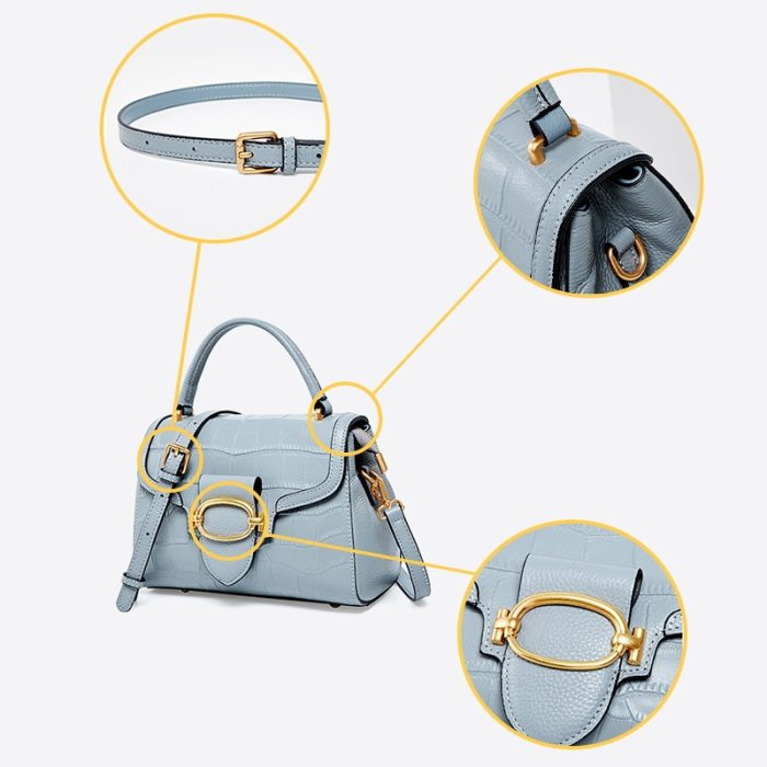Bags 2021 Trend Women'S Handbag Sling Bags For Women Crossbody New Cowhide Ladies Stone Pattern Mini Shoulder Messenger Bag