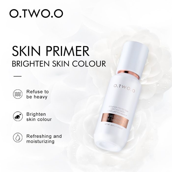 O.TWO.O Makeup Primer Face Base Liquid Matte Foundation Primer Invisible Pore Primer Non-greasy Not Cakey Protective Cosmetics