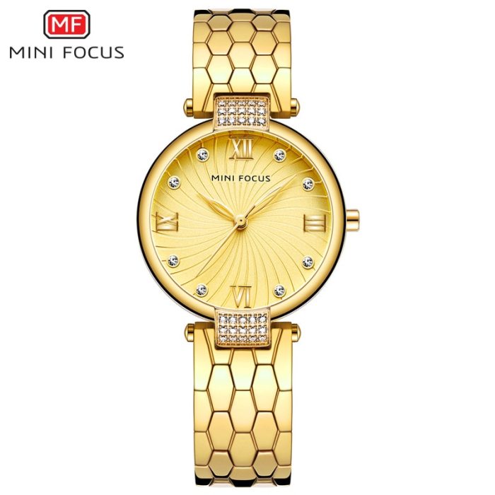MINI FOCUS Fashion Ladies Wrist Watch For Women Reloj Mujer Montre Femme Relogio Feminino Brand Luxury Rose Gold Stainless Steel