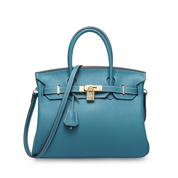 2020 new 100% Genuine leather handbag Luxury design First layer cowhide Stylish pebbled platinum bag Ladies handbag shoulder bag