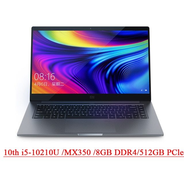 2020 Edition Xiaomi Laptop Pro 15.6 Inch  Mi Notebook MX350 Intel Core i7-10510U / i5-10210U 100% sRGB FHD Screen Computer