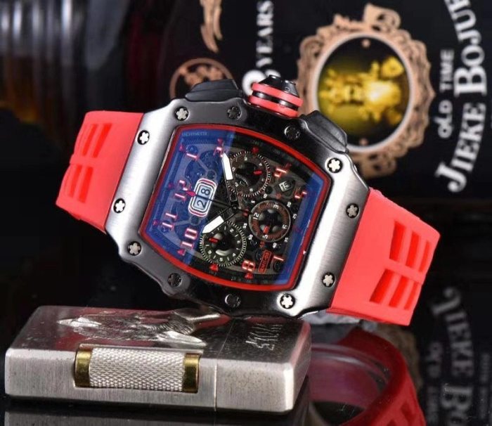Hot Brand Luxury siliconce  dz Auto Date Week Display  Luminous Diver Watches  Stainless Steel Wrist Watch Male Clock
