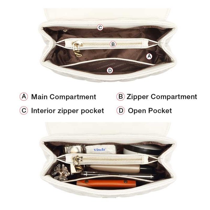 LAORENTOU Women's Commute Casual Shoulder Messenger Bag Plaid Luxury Flap Cross-body Bag Lady Large Capacity Famale Handbags