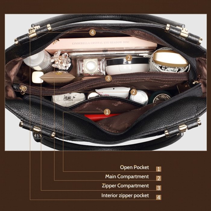 FOXER Women Genuine Leather Handbag Crocodile Pattern Shoulder Bag Lady Fall Winter Bag High Quality Female Commuter Style Tote