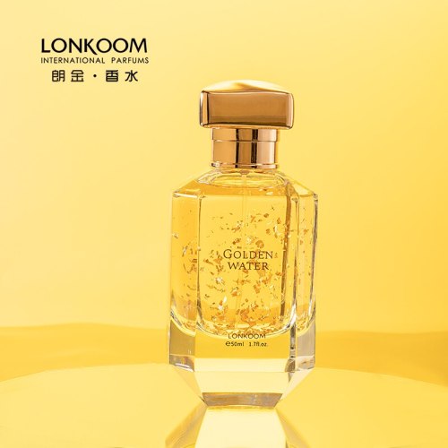 LONKOOM Floral fruity Notes Golden Water perfume For Woman 50ml Eau De Parfume