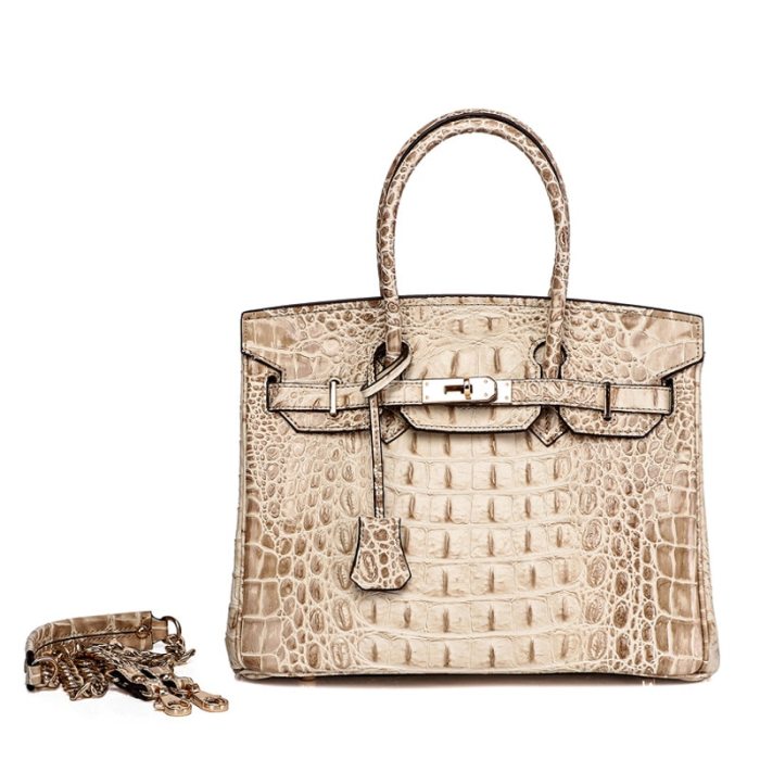 2020 new 100% Genuine leather handbag Luxury design First layer cowhide Stylish pebbled platinum bag Ladies handbag shoulder bag
