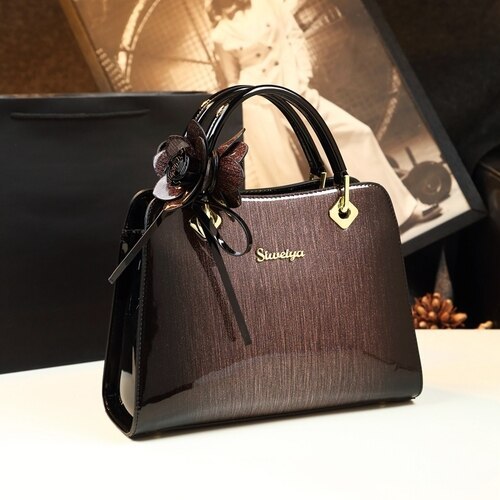 Fashion luxury high quality patent leather women's handbags famous brand ladies evening clutch messenger bag red wedding totes