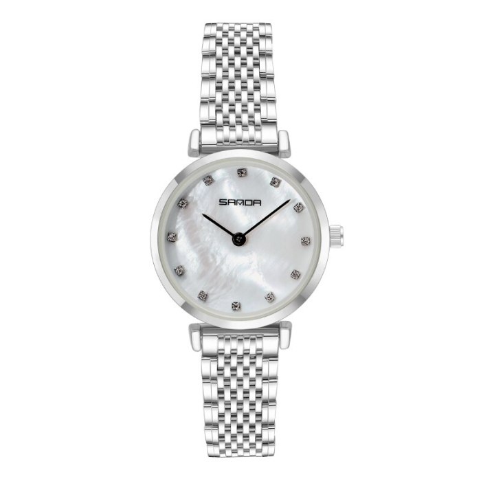 BASID Top Brand Luxury Stylish Elegant Rhinestone Women's Watches Waterproof Quartz Wristwatch Fashion Casual Female Ladies