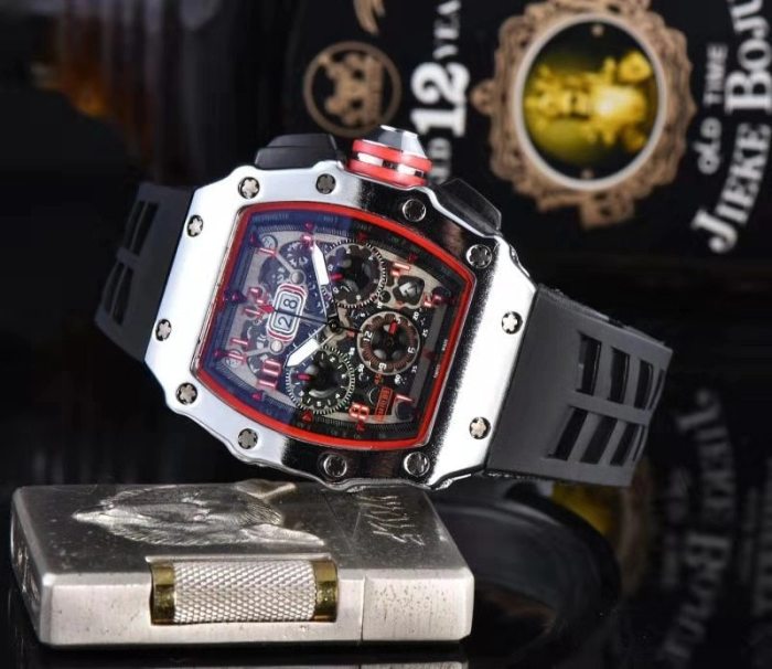 Hot Brand Luxury siliconce  dz Auto Date Week Display  Luminous Diver Watches  Stainless Steel Wrist Watch Male Clock