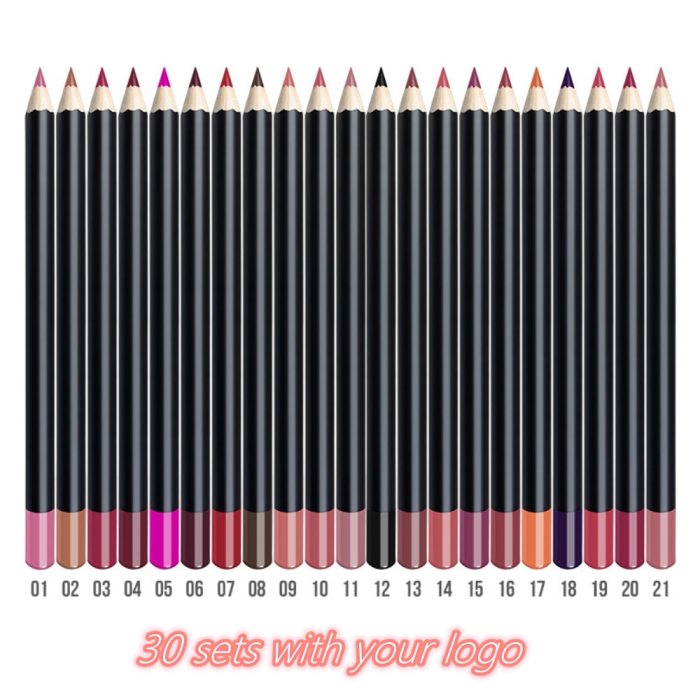 Private Label Make up Wholesale Lip Liner High Quality Custom Logo Make Your Own Brand Cometics Label Makeup Lipliner Waterproof