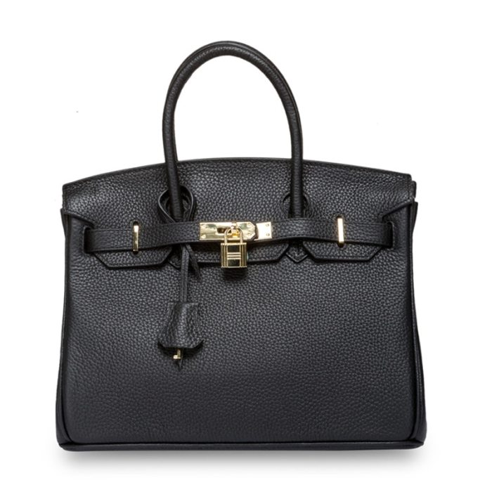 2020 new 100% Genuine leather handbag Luxury design First layer cowhide Stylish pebbled platinum bag Ladies handbag shoulder bag