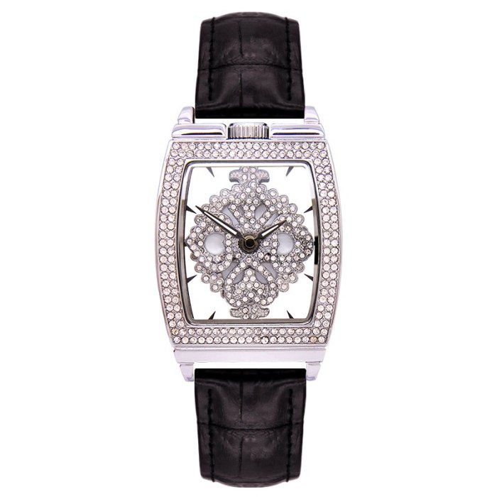 High Quality Fashion Square Women Watches With Rhinestone Spinning Diamond Face Ladies Watch Quartz Fashion Watch Women MBT004