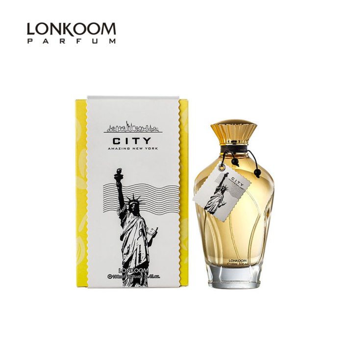 LONKOO 100ml Spicy-Woody perfume for Men City Series London French Male perfumes Women Eau De Parfume