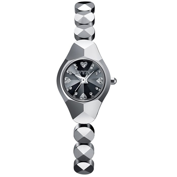 Lvyin 2021 new elegant ladies rose gold and silver boutique watch ceramic strap Japanese quartz movement watch