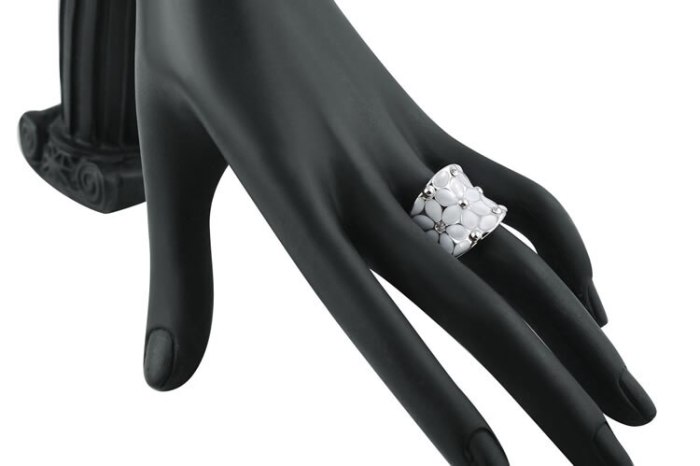 AENINE Rose Gold Color Flower Jewelry For Women Hochzeit Schmuck Rings+Earrings Enamel Jewelry Sets for Bridal L2010422325