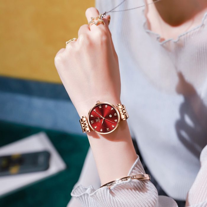 Luxury Crystal Women Bracelet Watches Top Brand Fashion Diamond Ladies Quartz Watch Steel Female Wristwatch Montre Femme Relogio