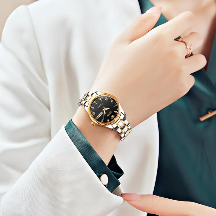 OLEVS Top Brand Women Quartz Watch Casual Luxury Dress Stianless Steel Waterproof Wristwatch for Lady zegarek damski 5563
